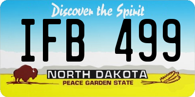 ND license plate IFB499