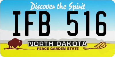 ND license plate IFB516