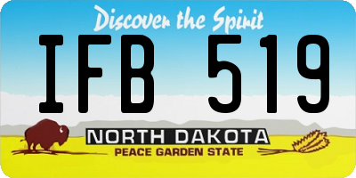 ND license plate IFB519