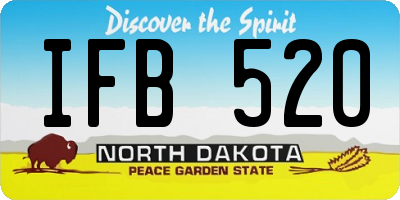 ND license plate IFB520