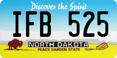 ND license plate IFB525