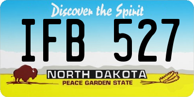 ND license plate IFB527