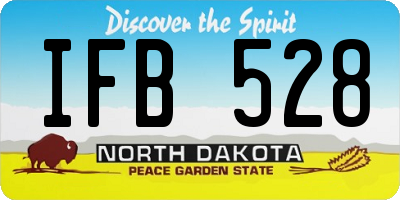 ND license plate IFB528