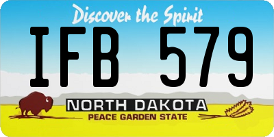 ND license plate IFB579
