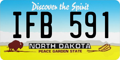 ND license plate IFB591