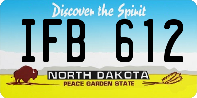 ND license plate IFB612