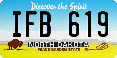 ND license plate IFB619