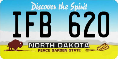 ND license plate IFB620