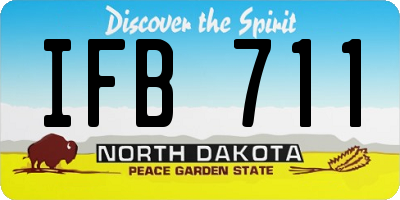 ND license plate IFB711
