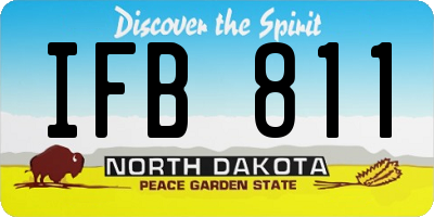 ND license plate IFB811