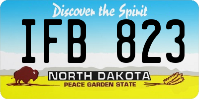 ND license plate IFB823