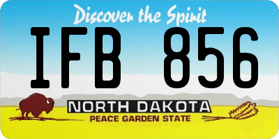 ND license plate IFB856
