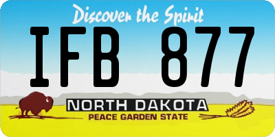 ND license plate IFB877