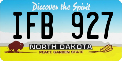 ND license plate IFB927