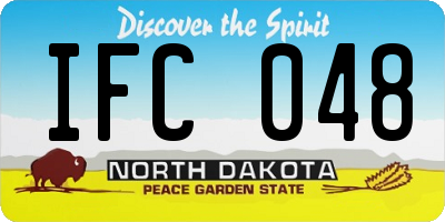 ND license plate IFC048