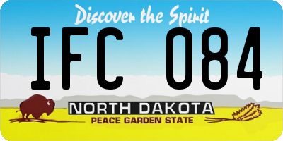 ND license plate IFC084