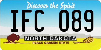 ND license plate IFC089