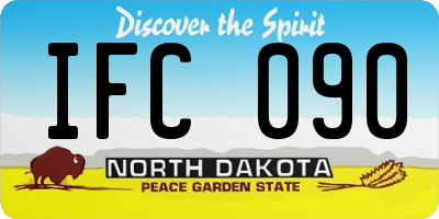 ND license plate IFC090