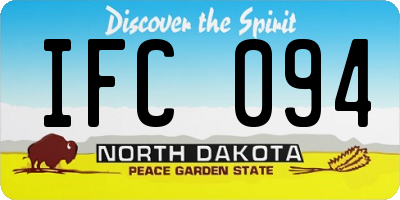 ND license plate IFC094