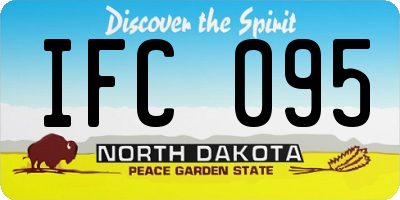 ND license plate IFC095