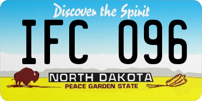 ND license plate IFC096