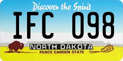 ND license plate IFC098