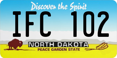 ND license plate IFC102
