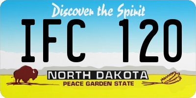 ND license plate IFC120