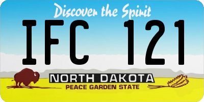 ND license plate IFC121
