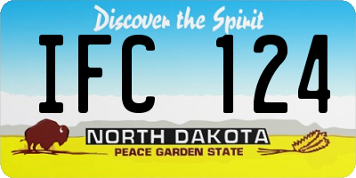 ND license plate IFC124