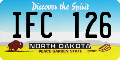 ND license plate IFC126