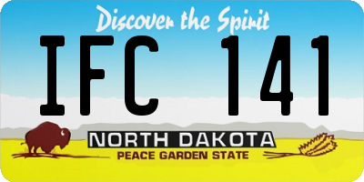 ND license plate IFC141