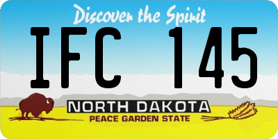 ND license plate IFC145