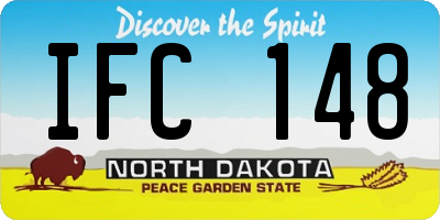 ND license plate IFC148
