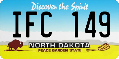 ND license plate IFC149