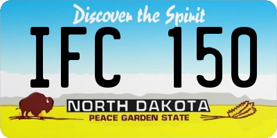 ND license plate IFC150