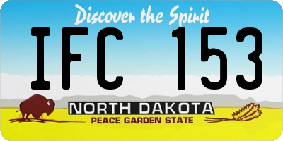 ND license plate IFC153