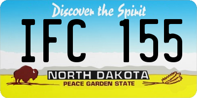 ND license plate IFC155