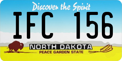ND license plate IFC156