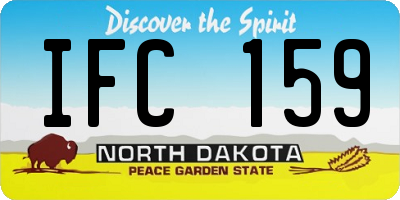 ND license plate IFC159