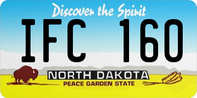 ND license plate IFC160