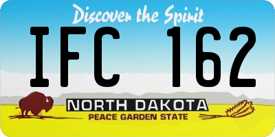 ND license plate IFC162