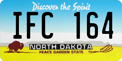 ND license plate IFC164