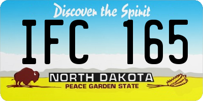 ND license plate IFC165