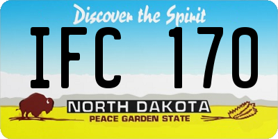 ND license plate IFC170