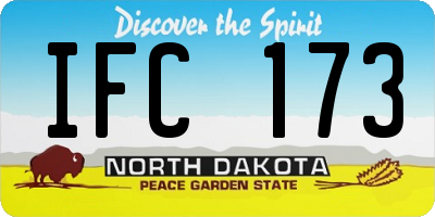 ND license plate IFC173