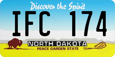 ND license plate IFC174