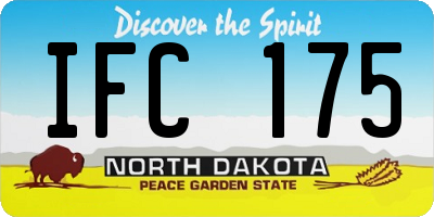 ND license plate IFC175