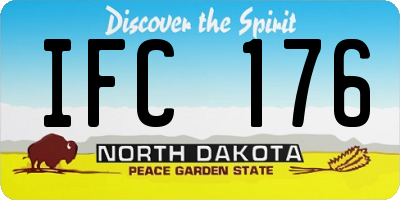 ND license plate IFC176