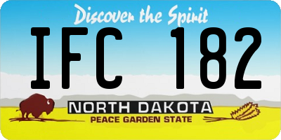 ND license plate IFC182